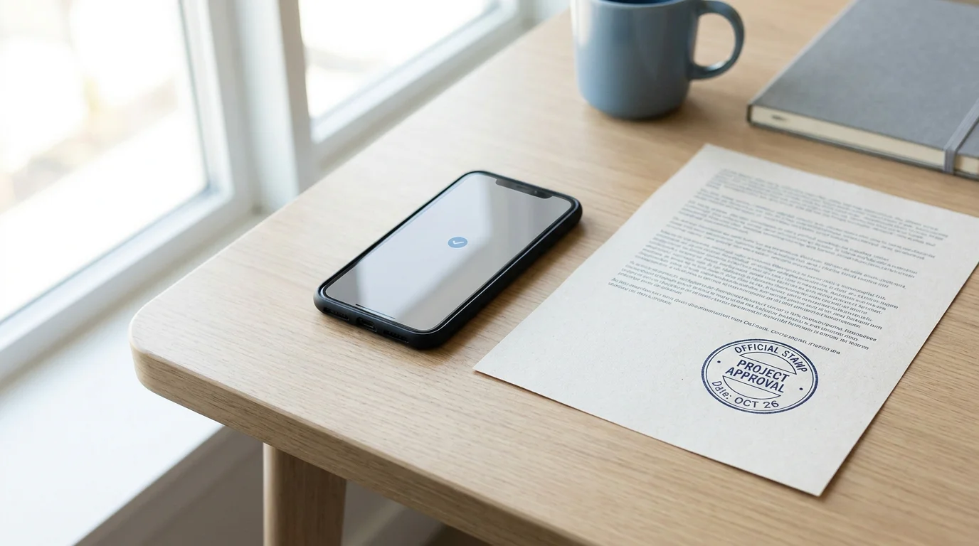 Ausdruck der GGL-Whitelist neben einem Smartphone, das einen deutschen Lizenztext zeigt