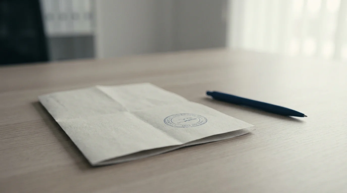 Aktendeckel mit Stempel und deutschem Lizenzdokument zur Glücksspielaufsicht